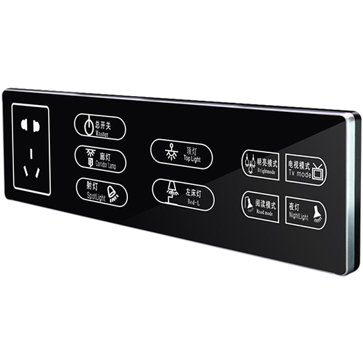Four-piece switch panel