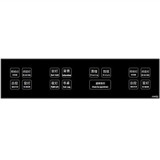 Four-piece switch panel
